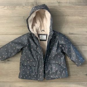 Zara kids Sherpa lined raincoat